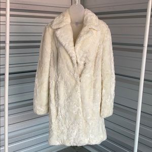 Women’s INC fuzzy “Polar Bear” coat